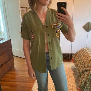 Vintage BSA Linen Camp Shirt